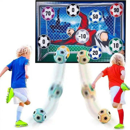 Soccer Ball Game Set for Kids: Indoor Outdoor Backyard Toss Soccer Goal Game with Balls - Sports Soccer Toys for Kids Boys for 3 4 5 6 7 8 Year Old - Birthday Gifts for Boys Girls Age 3-12
