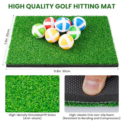 LYDARZ Golf Chipping Practice Mat for Backyard Games, Battle Golf Hitting Mat for Swing Training Game, Perfect for Outdoor Activities - size: Target Disk Pattern: 3A