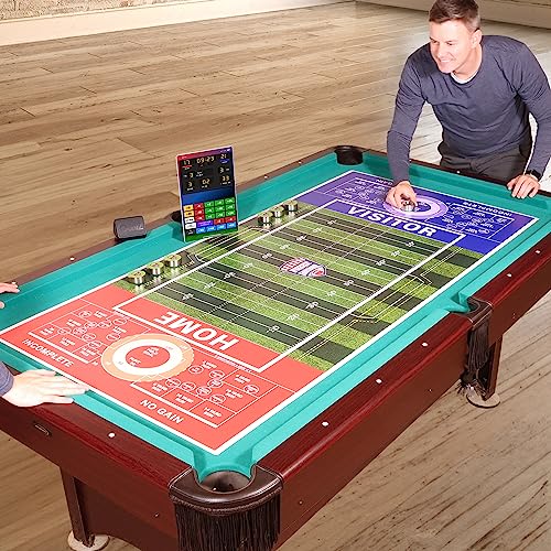 Large Football Game | Shuffleboard Style American-Rules Football Game for Your Man Cave, Gameroom, Kitchen Table or Dining Tabletop Conversion - size: 94" x 43"