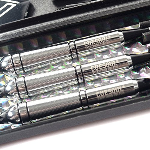 CUESOUL Soft Tip Darts Set Plastic Tip with Dart Case - color: 16g-SkyWolf-Brass
