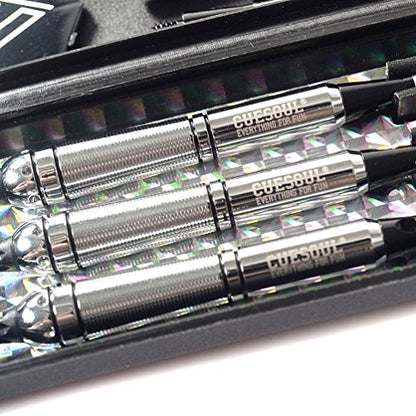 CUESOUL Soft Tip Darts Set Plastic Tip with Dart Case - color: 16g-SkyWolf-Brass