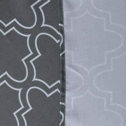 Melaluxe Spring/Summer Wrinkle-Free Waterproof Outdoor Tablecloth with Umbrella Hole and Zipper (Grey, 60" Round-Zippered) - color: Grey, size: 60" (Round)
