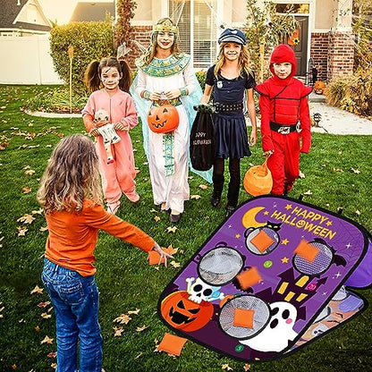 Halloween Games for Kids Party, Spooky Bean Bag Toss Halloween Party Games Favors Carnival Game for Kids Fall Festival Game s Outdoor Indoor School Classroom Trunk or Treat Gifts (1)