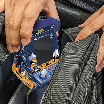 My Arcade Space Invaders Nano Player - Arcade Classics 4.8" Portable Handheld Mini Arcade Machine, 2.4" Screen Color Display, Retro Video Game - style: Space Invaders