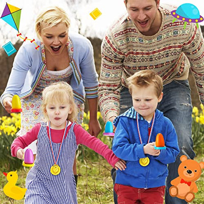 Yunsailing 40 Pieces Potato Sack Race Bags Large Bags Lawn Outdoor Games Party Games for Kids School Adults Family Backyard Party Birthday Outside Egg Spoon Race Easter - color: Colorful