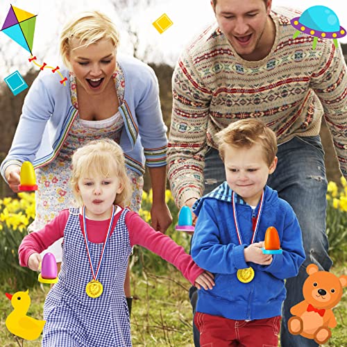 Yunsailing 40 Pieces Potato Sack Race Bags Large Bags Lawn Outdoor Games Party Games for Kids School Adults Family Backyard Party Birthday Outside Egg Spoon Race Easter - color: Rainbow