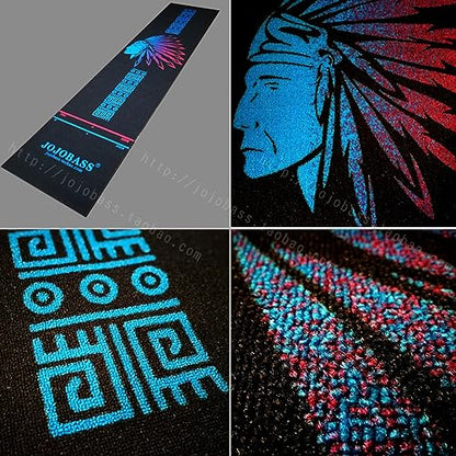OVARIA Non-Slip Dart Carpet Rubber Dart Floor Mat, Rubber Stable Protection Carpet, Dart Training Carpet with Throwing Line, Suitable for All Darts