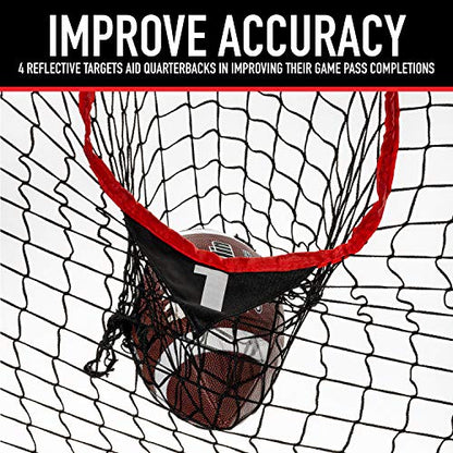Franklin Sports Football Accuracy Targets- Kicking and Throw Training - 2 in 1 Football Target - 7' x 4' or 8' x 8' - size: 8' x 8'