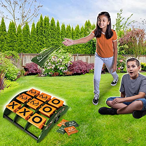 NKOK Realtree Tic-Tac-Toss Game Set for Kids - Strategic Outdoor Fun for Ages 5+ - Easy Assembly, No Batteries Required, Perfect Lawn and Beach Play