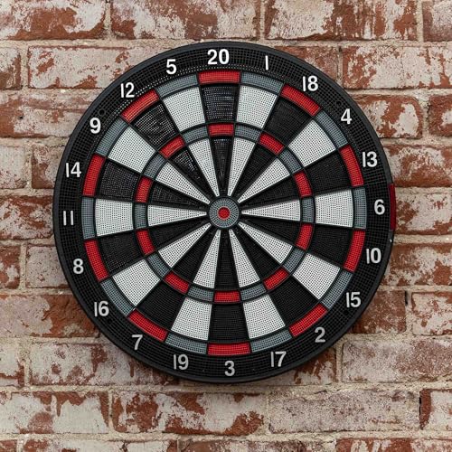 Accudart Smart Electronic Dartboard – Soft Tip Board with Online Play, Bluetooth App Scoring, Stat Tracking & 15.5” Regulation Target