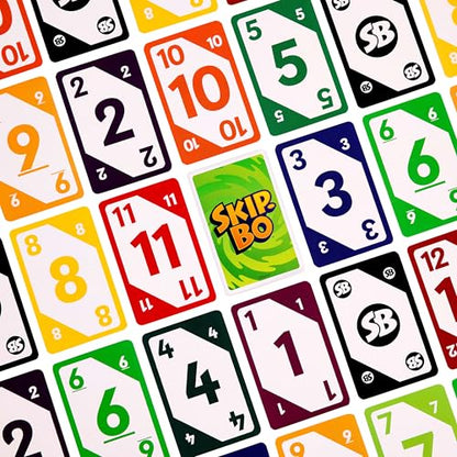 Mattel Games Skip-Bo Deluxe Card Game for Kids, Grown-Ups & Family Nights in Tin Packaging, Color Blind Accessible Deck for 2 to 6 Players Ages 7+ (Amazon Exclusive) - style: Skip-Bo Deluxe