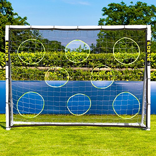 FORZA Match Soccer Goal [7 Sizes] | The World’s #1 Junior Goals! | 100% UK-Made, 2 Min Setup, Unbreakable Goalpost + Target Bundle - Buy FORZA, Play Forever! - size: 8ft x 6ft, style: Goal + Target Sheet
