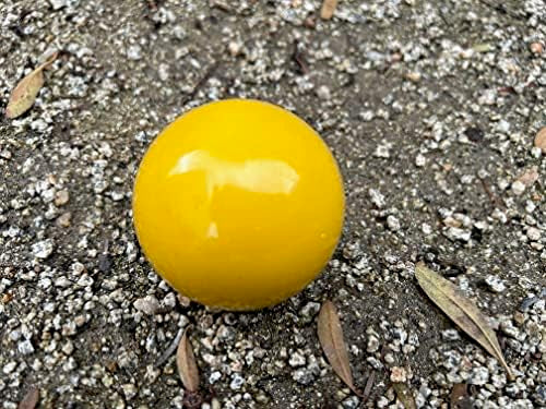 BuyBocceBalls Listing - Premium Quality, Official Tournament-Grade Pallino or Pallina for Bocce - Regulation Size 60mm - Yellow - Use with 100, 107 or 110+mm Bocce Balls - size: 60mm