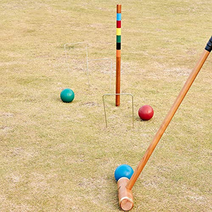 Deluxe Croquet Wickets, 9 Colorful Square Arrow Wickets - 10.6" x 6.7" Replacement Set for Six Players Croquet Sets - size: Deluxe Size