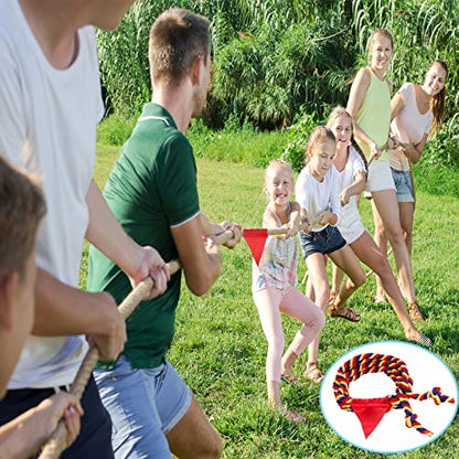 Outdoor Games 40FT Tug of War Rope & Potato Sack Race Bags Kit for Kids and Adults, Field Day Family Reunion Birthday Party Yard Games
