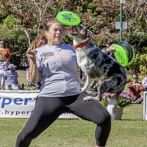 Hyperflite K-10 Jawz Puncture Resistant Dog Flying Disc, Medium-Large | Puncture Resistant, Competition Approved | 8.75-inch, 150g | Medium & Large Dogs | Yellow - color: Yellow