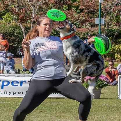 Hyperflite K-10 Jawz Puncture Resistant Dog Flying Disc, Medium-Large | Puncture Resistant, Competition Approved | 8.75-inch, 150g | Medium & Large Dogs | Yellow - color: Yellow