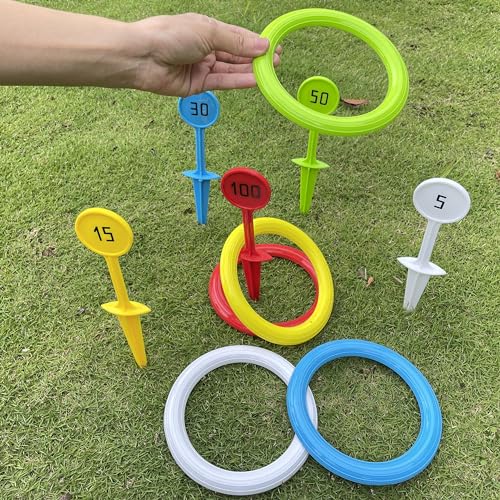 Rings for Ring toss, Outdoor Sports Grassland Game Ring toss, Beach Games, Outdoor Toys for Children, Christmas Halloween, Thanksgiving Gifts.