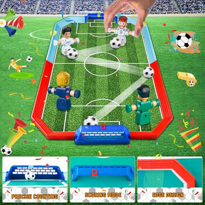 Soccer Board Game for Kids, Mini Foosball Table Toys with Figures- Interactive for 6 7 8-12 Year Old Boys Kids, Perfect Football Gifts for Indoor Home Party Playroom Family Travel
