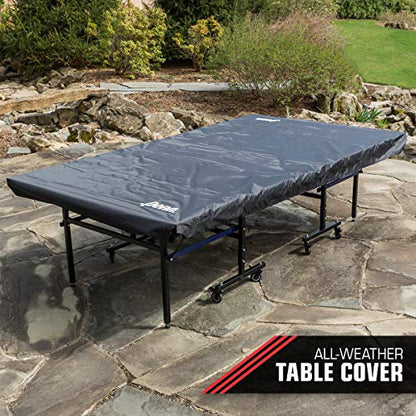 Penn Acadia All-Weather Outdoor-Indoor Table Tennis Table, Professional Quality, Competition Grade Net, 10 Minute Easy Set Up – Ping Pong Table with Playback Mode - perfect for family game room