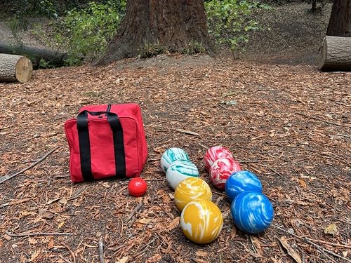 BuyBocceBalls Listing - Premium Quality, Official Tournament-Grade Pallino or Pallina for Bocce - Regulation Size 60mm - Red - Use with 100, 107 or 110+mm Bocce Balls