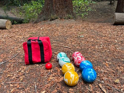 BuyBocceBalls Listing - Premium Quality, Official Tournament-Grade Pallino or Pallina for Bocce - Regulation Size 60mm - Red - Use with 100, 107 or 110+mm Bocce Balls