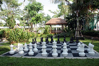 Chess House Giant Chess Set - 25 inch King, 32 Pieces, All-Weather Outdoor