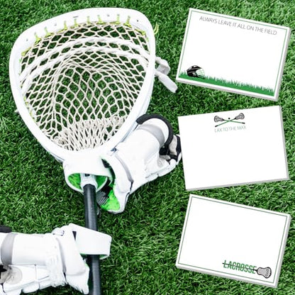 Ctosree 12 Pcs Lacrosse Gifts for Women Men Teens Funny Sticky Notes Memo Pads for Daily Use Lacrosse Party Favors Decorations Supplies - style: Lacrosse