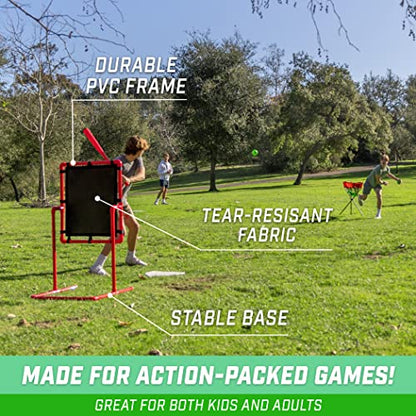 GoSports Baseball Strike Zone Target for Plastic Balls - Compatible with Blitzball and Wiffle Ball - style: Large 30" x 28"