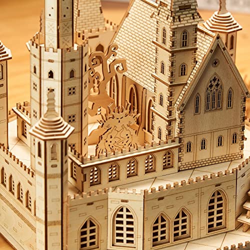 3D Wooden Puzzles Knight Creed: Lost Castle Model Kits, Brainteaser and Puzzle for Christmas/Birthday,Gifts for Adults and Teens to Build Combination - style: Castle