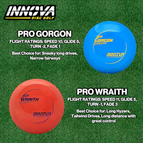 Innova Disc Golf Distance Driver 5 Pack – Max Distance Disc Golf Driver Set PDGA Approved Disc Golf Set 170-175g