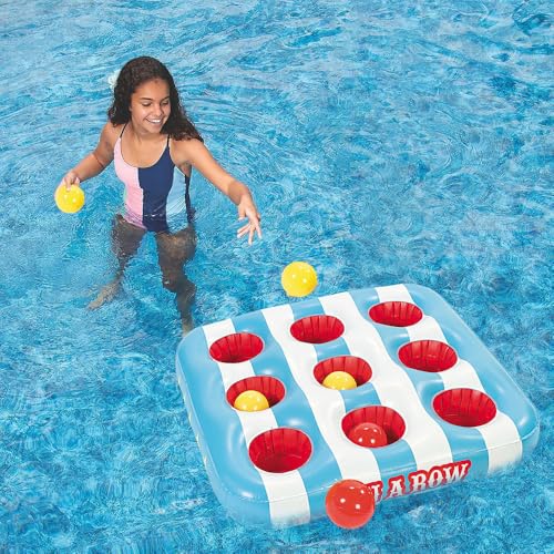Fun Express Carnival 3 in A Row Floating Pool Game Includes 8 Balls