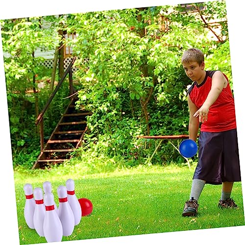 Abaodam 1Set Bowling for Indoor PU Bowling Game with Pins Balls Fun Exercise for Boys Enhances Coordination Observation Skills