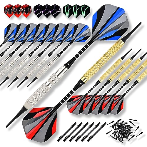 Steel Tip Darts Set 18 Grams15 Pack Steel Barrels - style: s alu15
