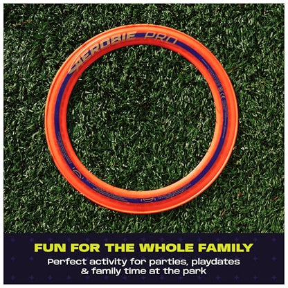 Aerobie Pro Ring Outdoor Flying Disc, Flying Ring for Kids Parties and Backyard Games, Teen Boys Gift Ideas, Kids Toys for Ages 5 & Up, Orange, 14