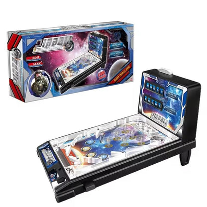 Retro Tabletop Pinball Machine Electronic Desktop Ball Shooting Toy for Kids and Adults with Lights Sounds and Scoreboard Tabletop Pinball Game