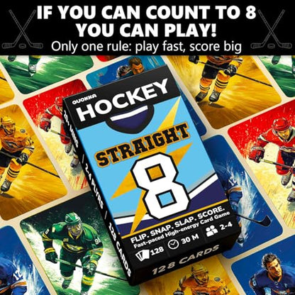 QUOKKA Hockey & Baseball Card Game Set – 2 Sports Games for Kids & Adults