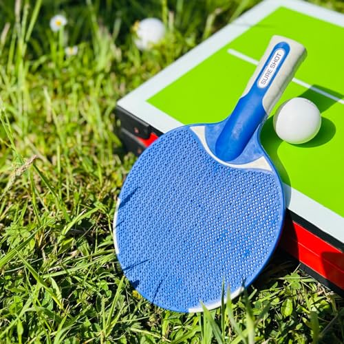 Sure Shot Matthew Syed Outdoor Table Tennis Bat, Blue, One Size