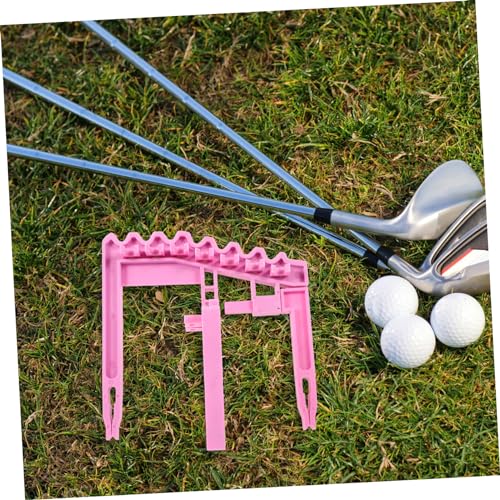 Golf Club Storage Rack Lightweight Portable Holder for Multiple Golf Shafts Stylish Pink for Home Garage
