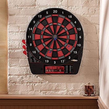 Electronic Dart Board, Electronic Dart Board, Professional Soft Dart Target, Practice Dart Machine with LCD Scoreboard, Powered by AC Adapter Or Battery, for Indoor Garden