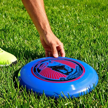 Wham-O Frisbee Heavyweight 200g Flying Disc, 11 Inch Stable Competition Sports Disc, Long Distance and Durable, for Outdoor Activities and Family Fun - color: Blue(2 Pack)