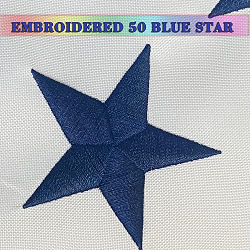 Premium US Civil Flag 3x5Ft Outdoor, Embroidered 50 Stars, Longest Lasting Oxford Nylon-Quadruple Stitched Fly Ends - United States America USA Civilian Peace Flags 90x150cm Banner - color: US Civil