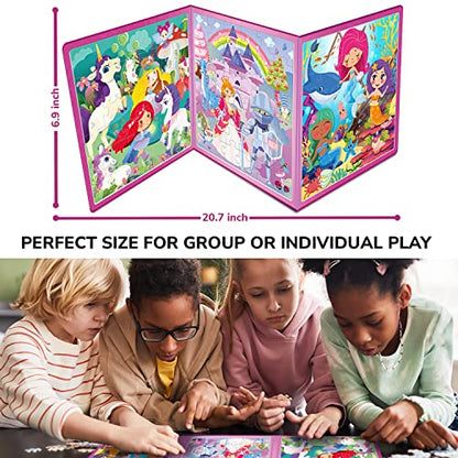 QUOKKA Magnetic Puzzles for Kids Ages 4-6 – 36 Pieces Sudoku Toddler Puzzles Ages 2-4 – Travel Games for Kids 3-5 – Princess Unicorn Mermaid Toddler Travel Toys – Car Airplane Road Trip Games - style: 1. PRINCESS 36 PCS