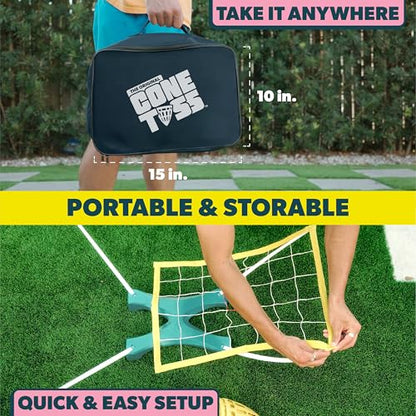 The Original Cone Toss Outdoor Target Tossing Outdoor Game | A New Twist on Cornhole and Bean Bag Toss Games | Perfect for Family, Friends, BBQs, & Tailgates | Fun for all Ages, 8 and Up