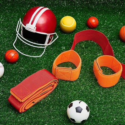 2 Sets 4 Legged Race Bands for Kids Field Day Team Building Games for Work Birthday Holiday Party Outdoor Activities for Adults Boys Girls Group Fun Games