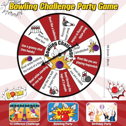 HyDren Bowling Challenge Game Spinner for Mini Party Favors Bowling Birthday Party Favors Birthday Supplies for Boys Girls