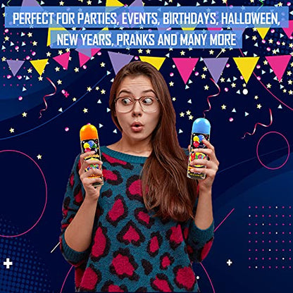 Toysery Party Streamer - Ultimate Spray String for Kids. Elevate Your Celebrations With Crazy Fun! Comes With 24 Party Spray in Can (3oz)