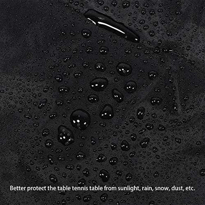 Pong Table Cover Outdoor , 190T Silver Coated Heavy Duty Garden Dust Protector, 110x60x29 Inch for Tennis Table, Patio, Courtyard