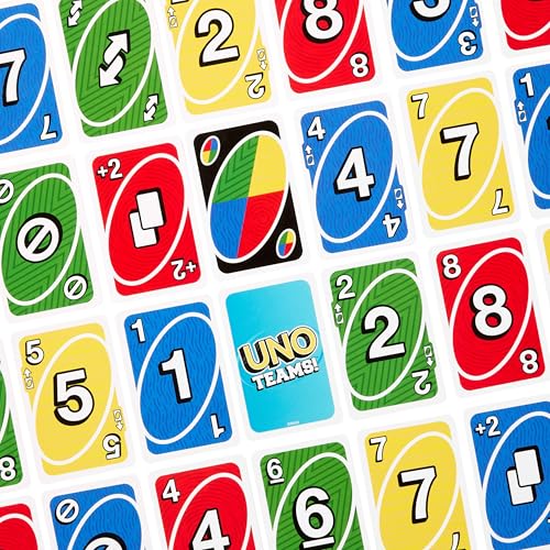 Mattel Games UNO Teams Card Game for Kids, Adults & Family Night, Parties & Travel with Special Rules (Amazon Exclusive) - style: UNO Teams