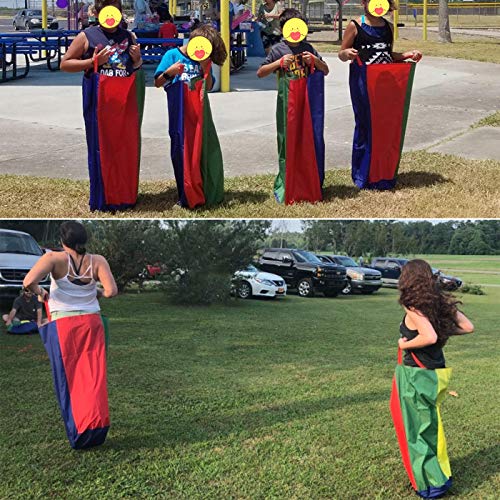 CWLAKON Outdoor Games, Potato Sack Race Bags, Tug of War Rope Blue for Kids and Adults Family, Field Day Birthday Party Field Day Games